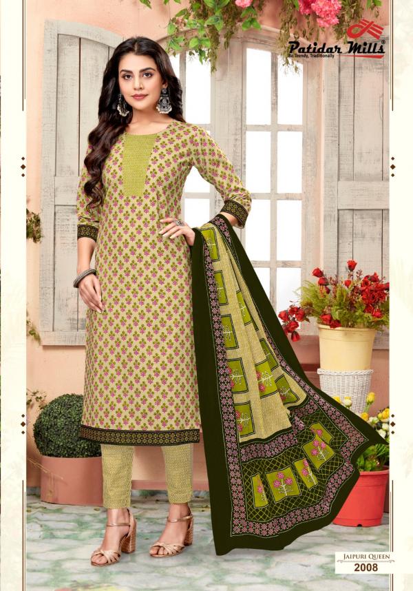Patidar Jaipuri Queen Vol-2 Cotton Designer Printed Dress Material